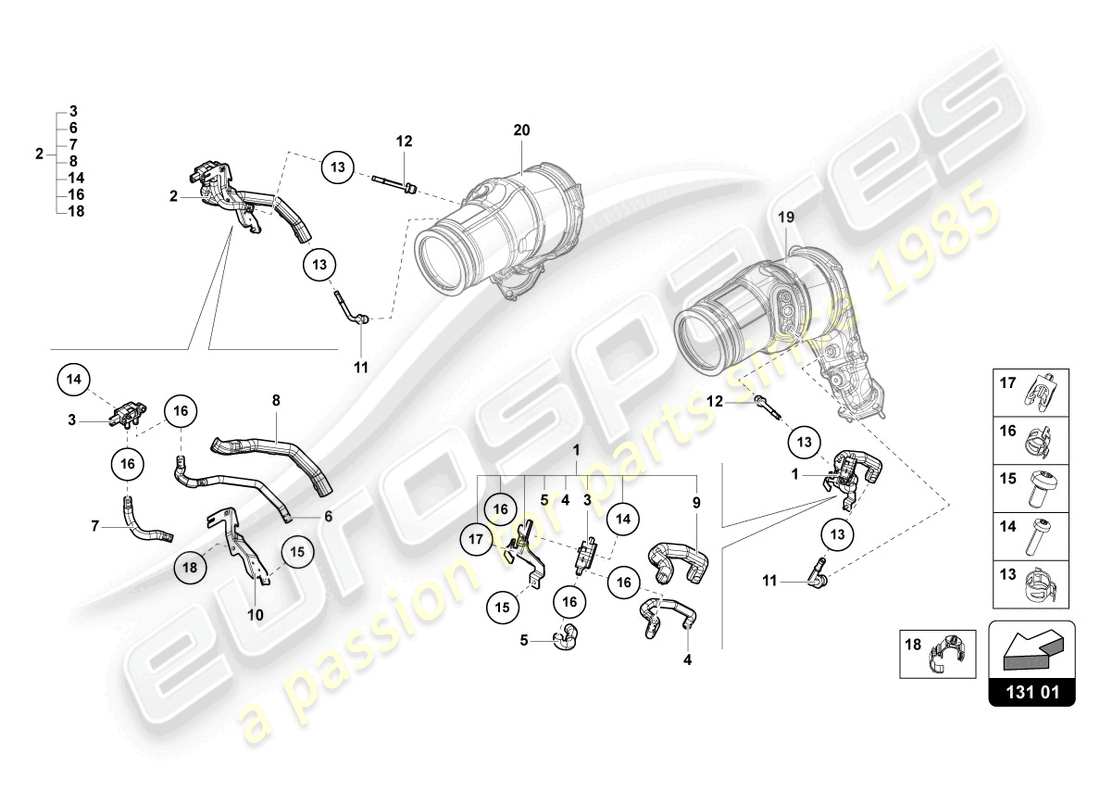 lamborghini urus s (2023) steuerleiste mit druckdifferenzgeber opf ersatzteildiagramm