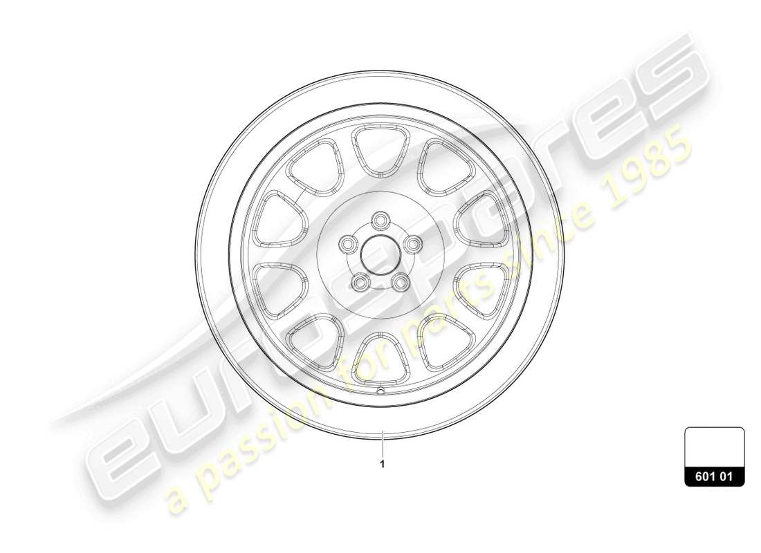 lamborghini urus (2020) ersatzteildiagramm für reserverad