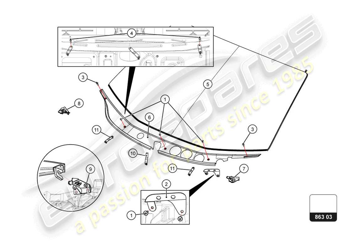 teilediagramm mit der teilenummer v31611040e