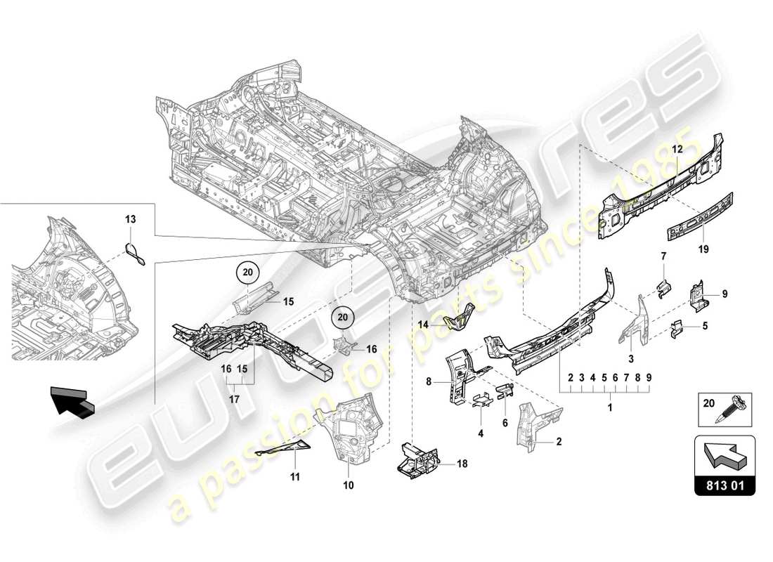 teilediagramm mit der teilenummer 4m0813625d