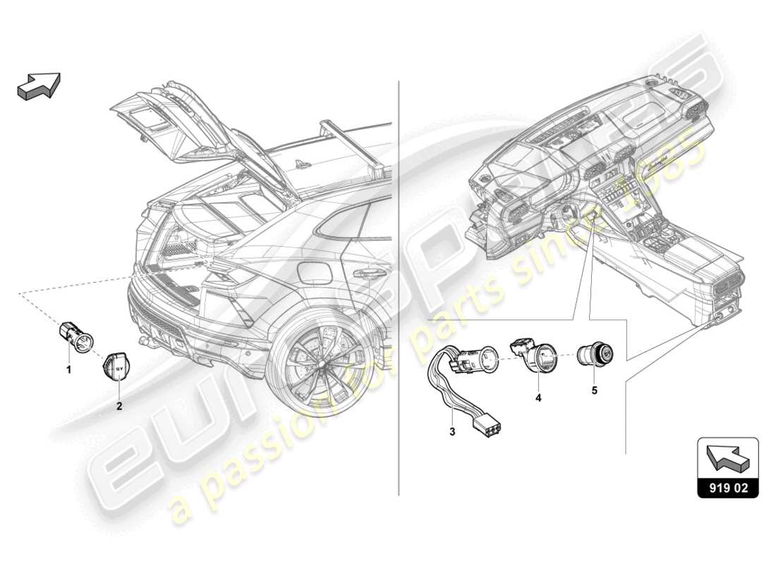 teilediagramm mit der teilenummer 8w0919311