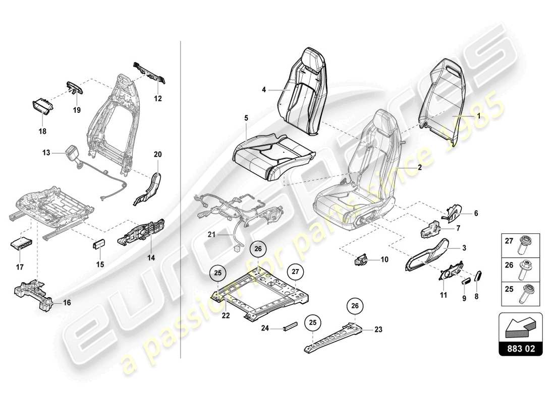 teilediagramm mit der teilenummer 4ml885712