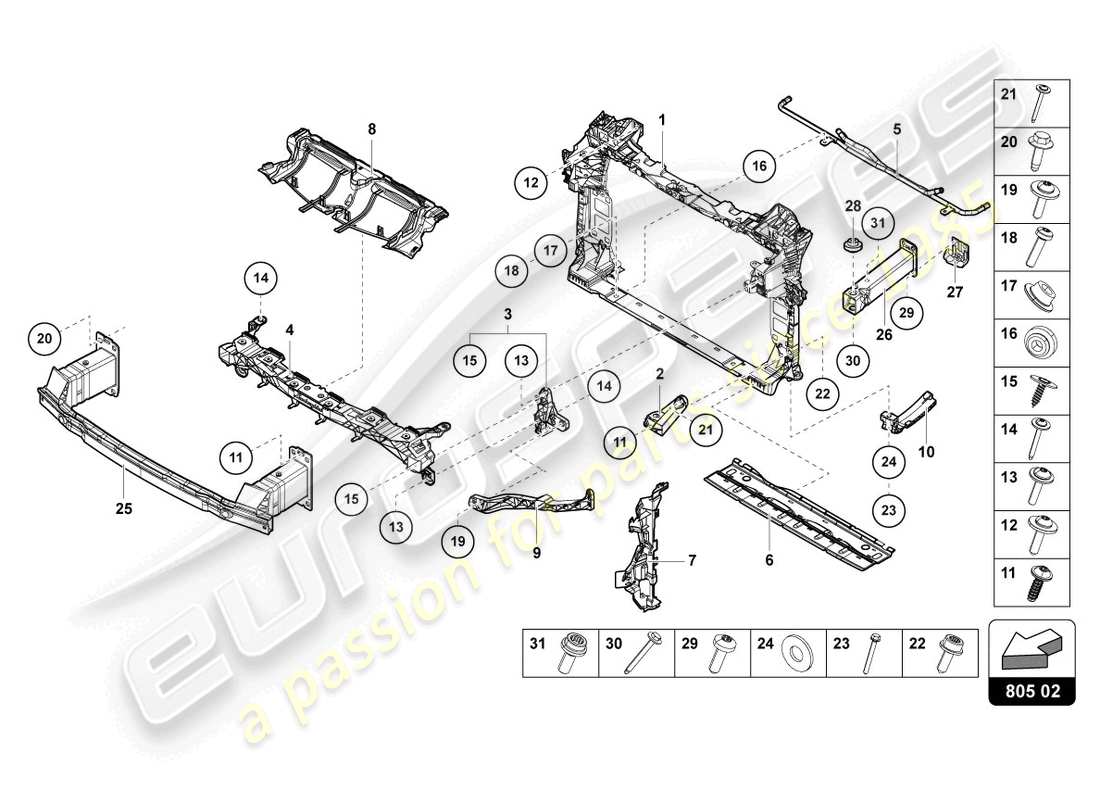 teilediagramm mit der teilenummer 4m0802038c