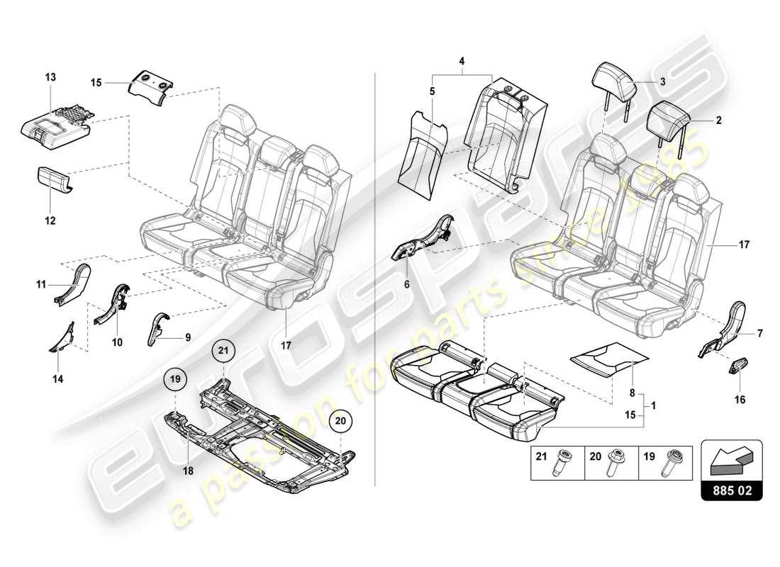 teilediagramm mit der teilenummer 4m8885677