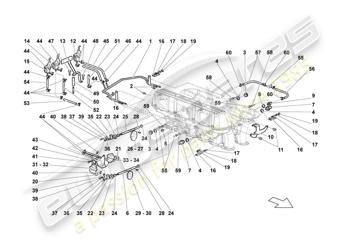 teilediagramm mit der teilenummer 07m133085b