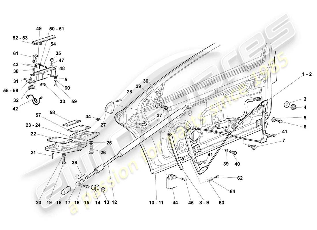eine teilezeichnung aus dem lamborghini lp640 coupe (2007) teilekatalog
