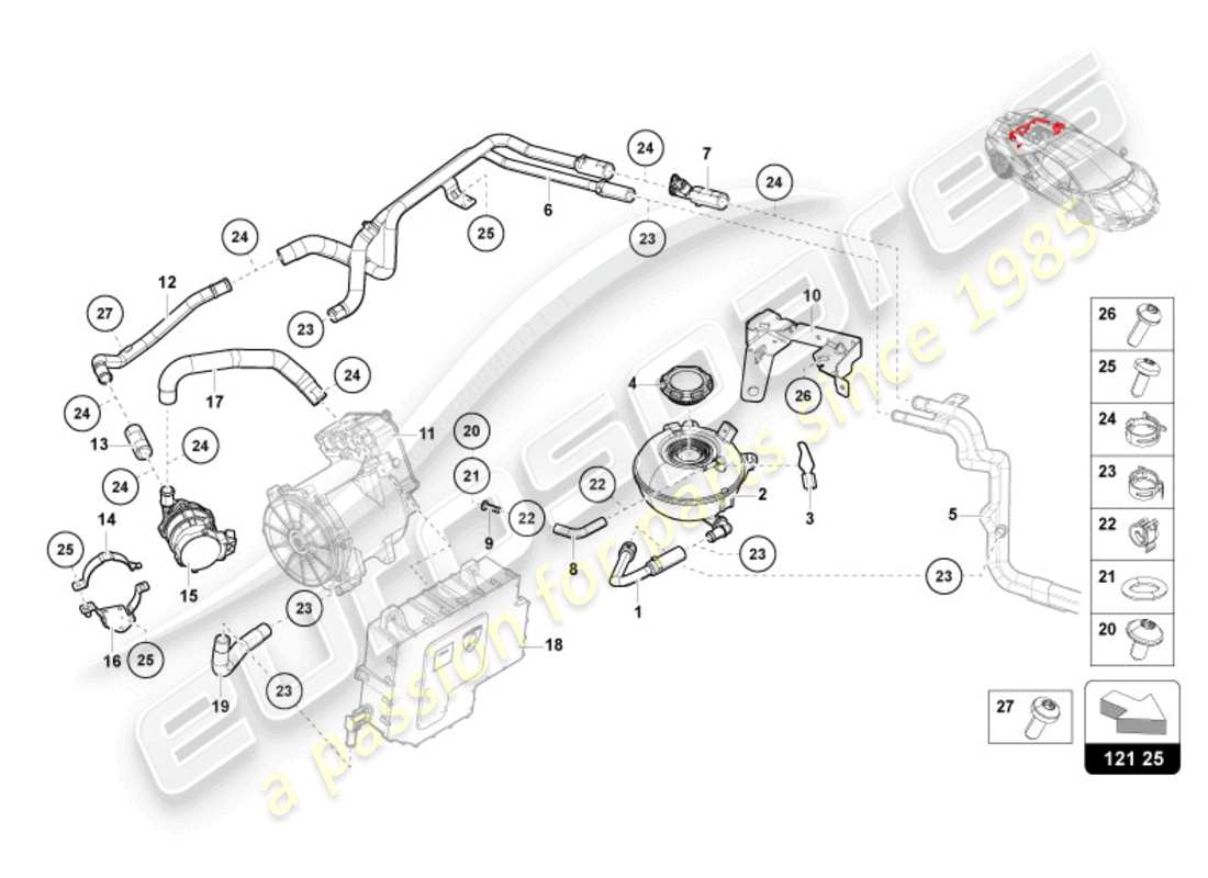 teilediagramm mit der teilenummer 2q0121321a