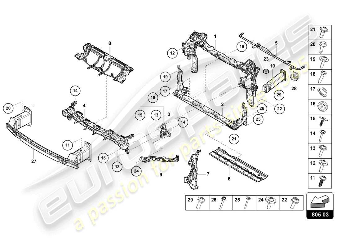 teilediagramm mit der teilenummer 4ml805594a