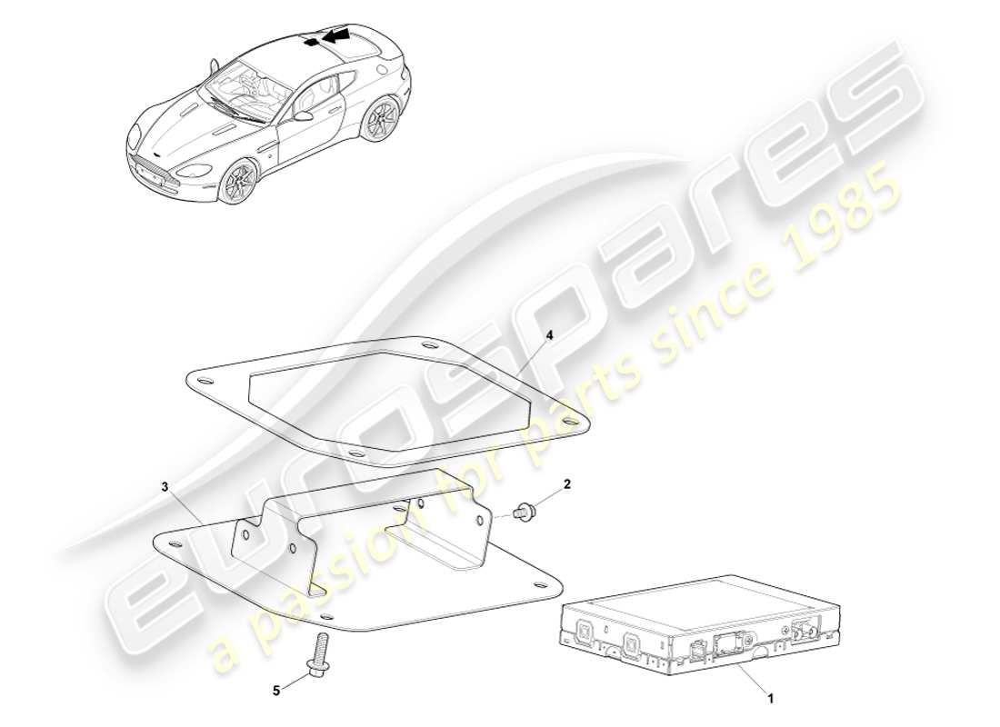 aston martin v8 vantage (2005) dab-tuner, 14my ersatzteildiagramm