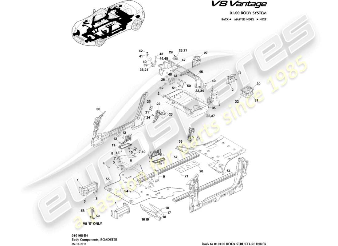 teilediagramm mit der teilenummer 6g33-100134-ab