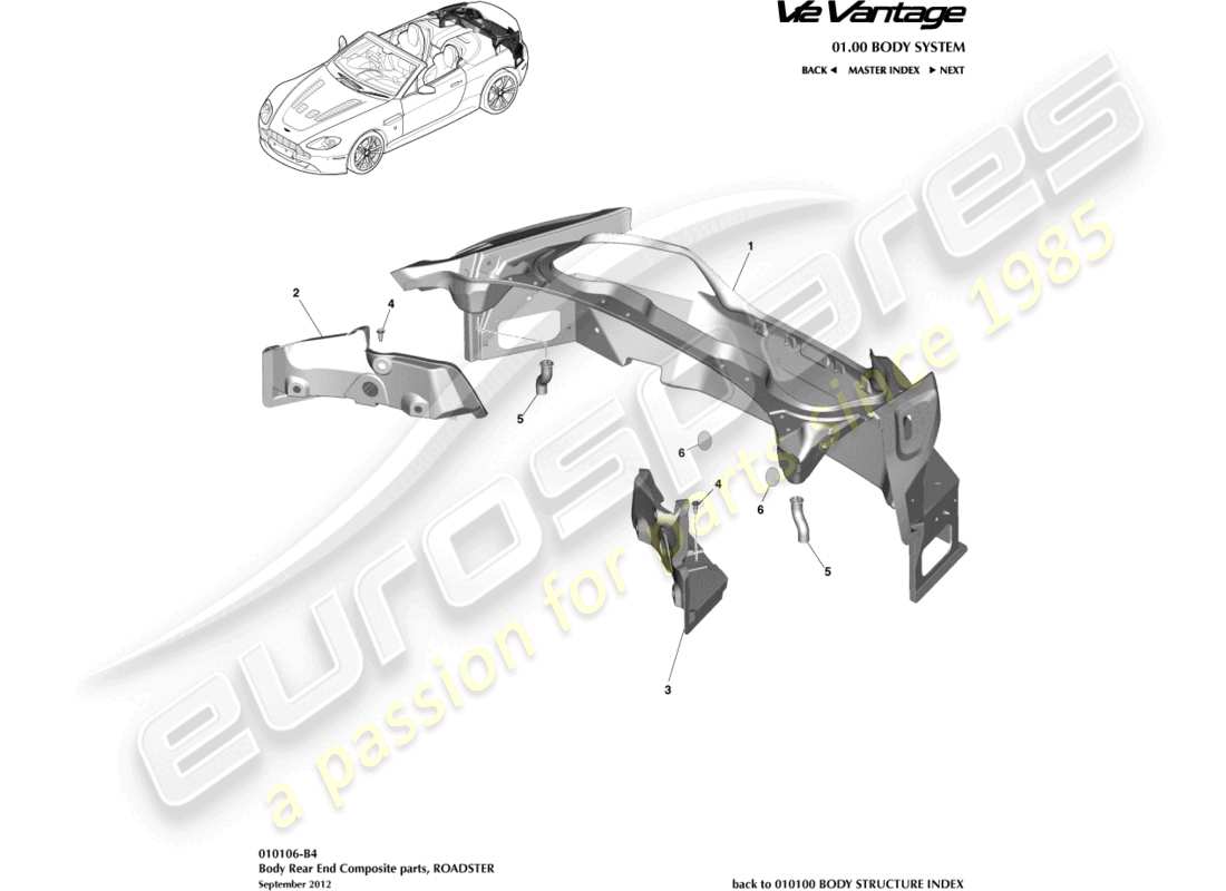 teilediagramm mit der teilenummer 6g33-l13b452-aa