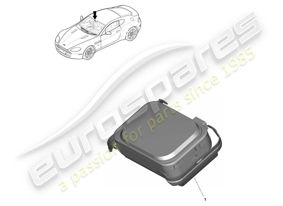 aston martin v8 vantage (2005) teilediagramm des regen- und tageslichtsensors