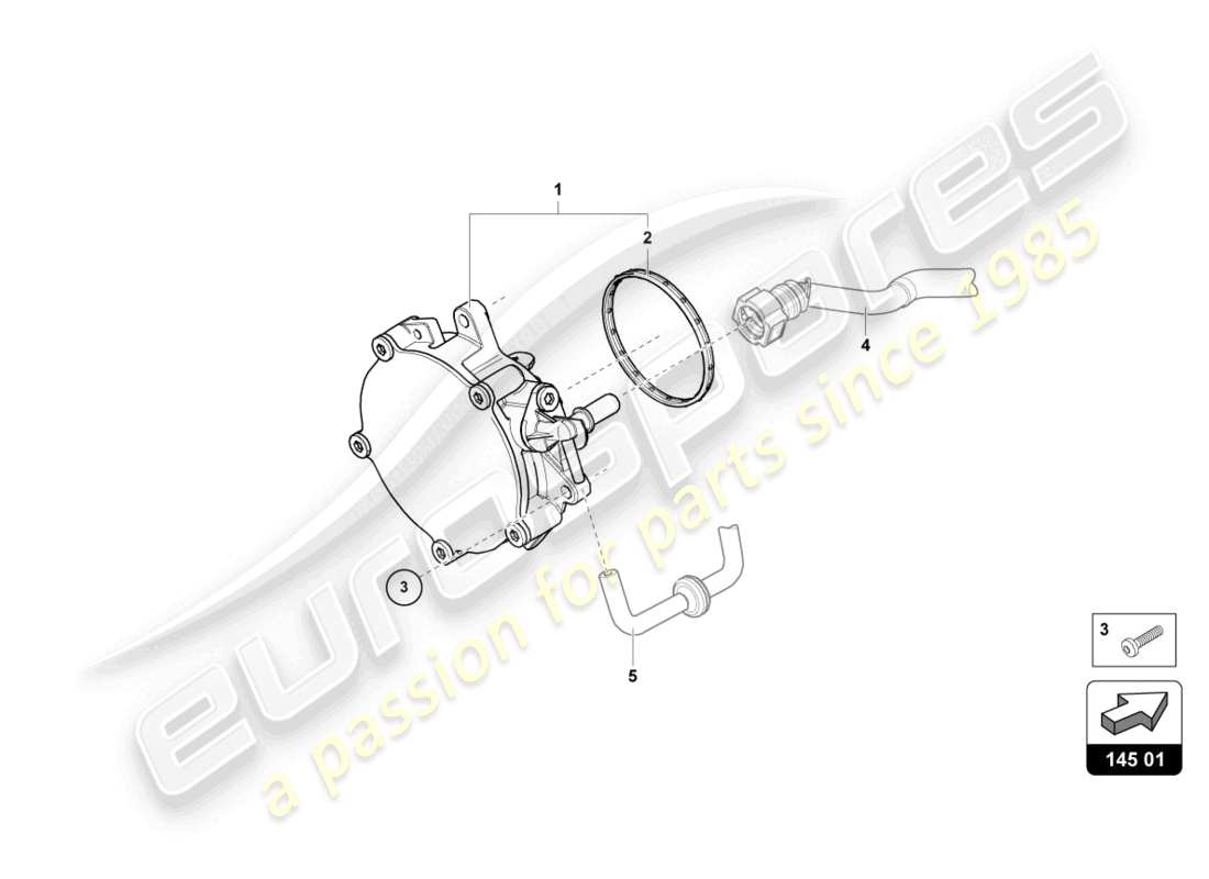 lamborghini urus (2021) vakuumpumpe teilediagramm
