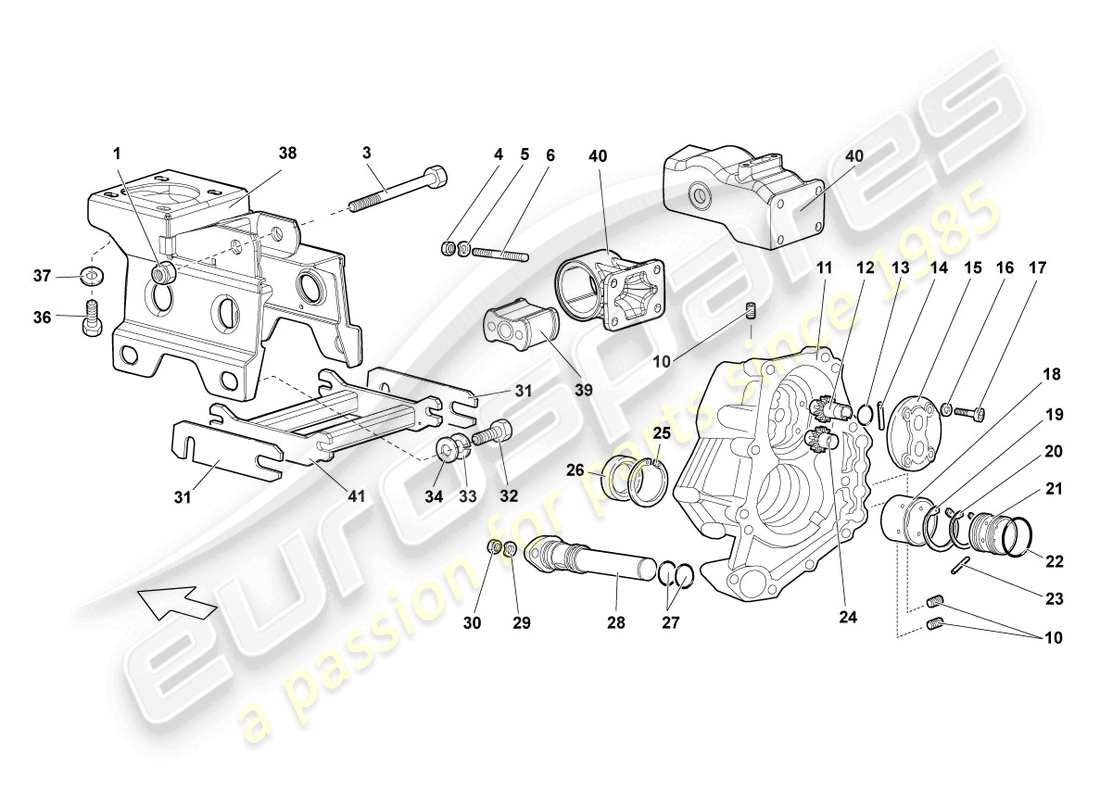 lamborghini reventon ölpumpe ersatzteildiagramm