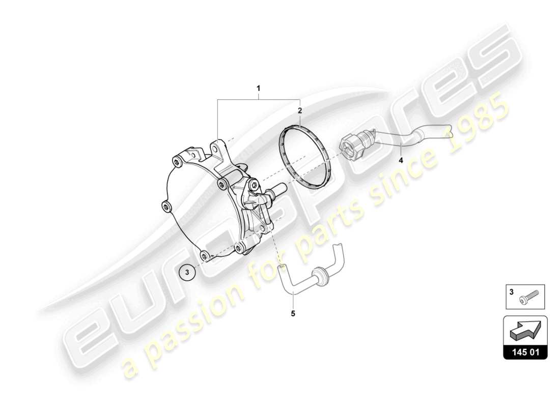 lamborghini urus (2022) vakuumpumpe teilediagramm