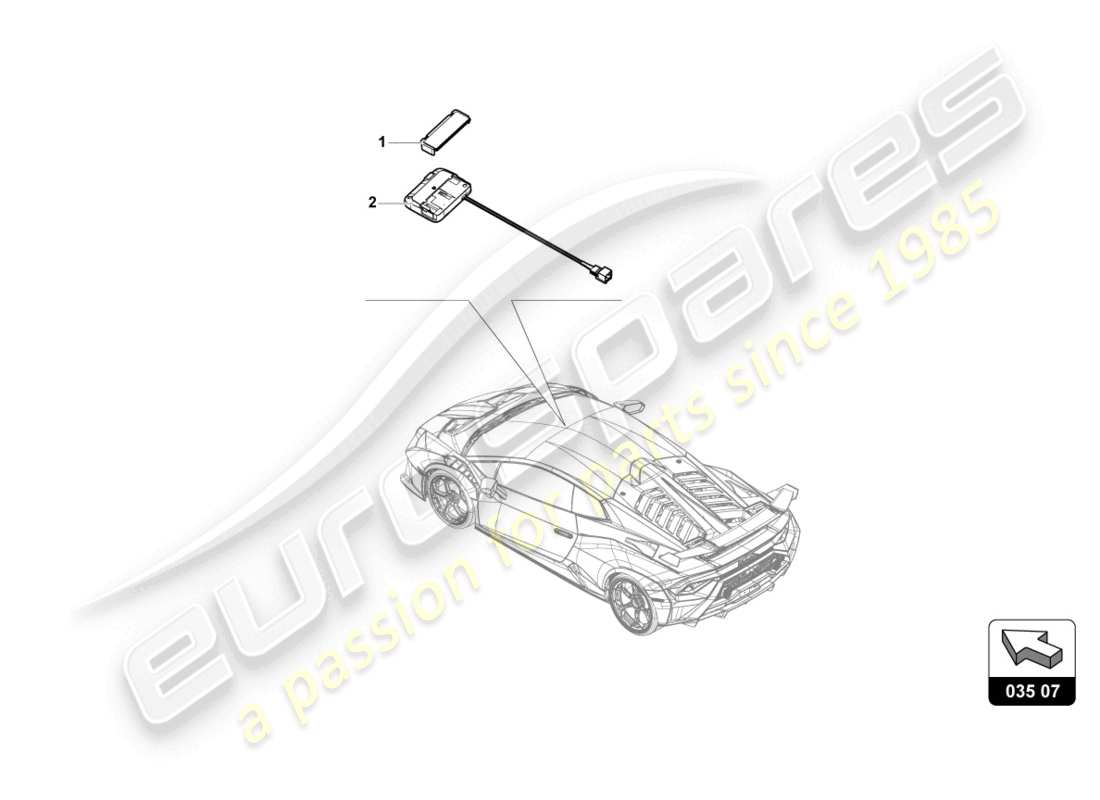 lamborghini tecnica (2024) für fahrzeuge mit telepass-kartensystem etc ersatzteildiagramm