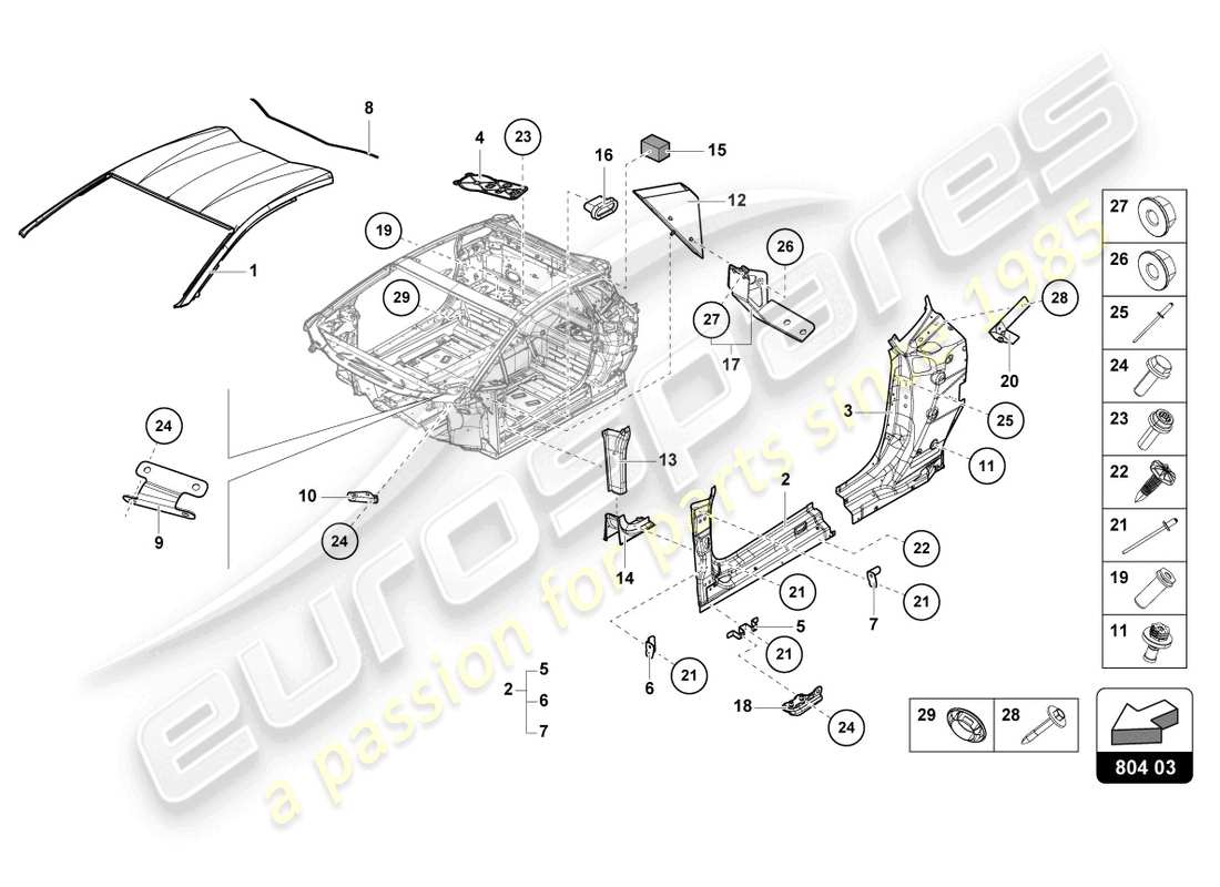 teilediagramm mit der teilenummer 4t8810575