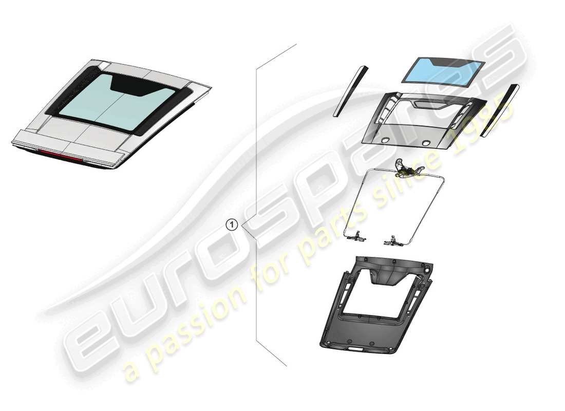 lamborghini superleggera (accessories) nachrüstsatz ersatzteildiagramm