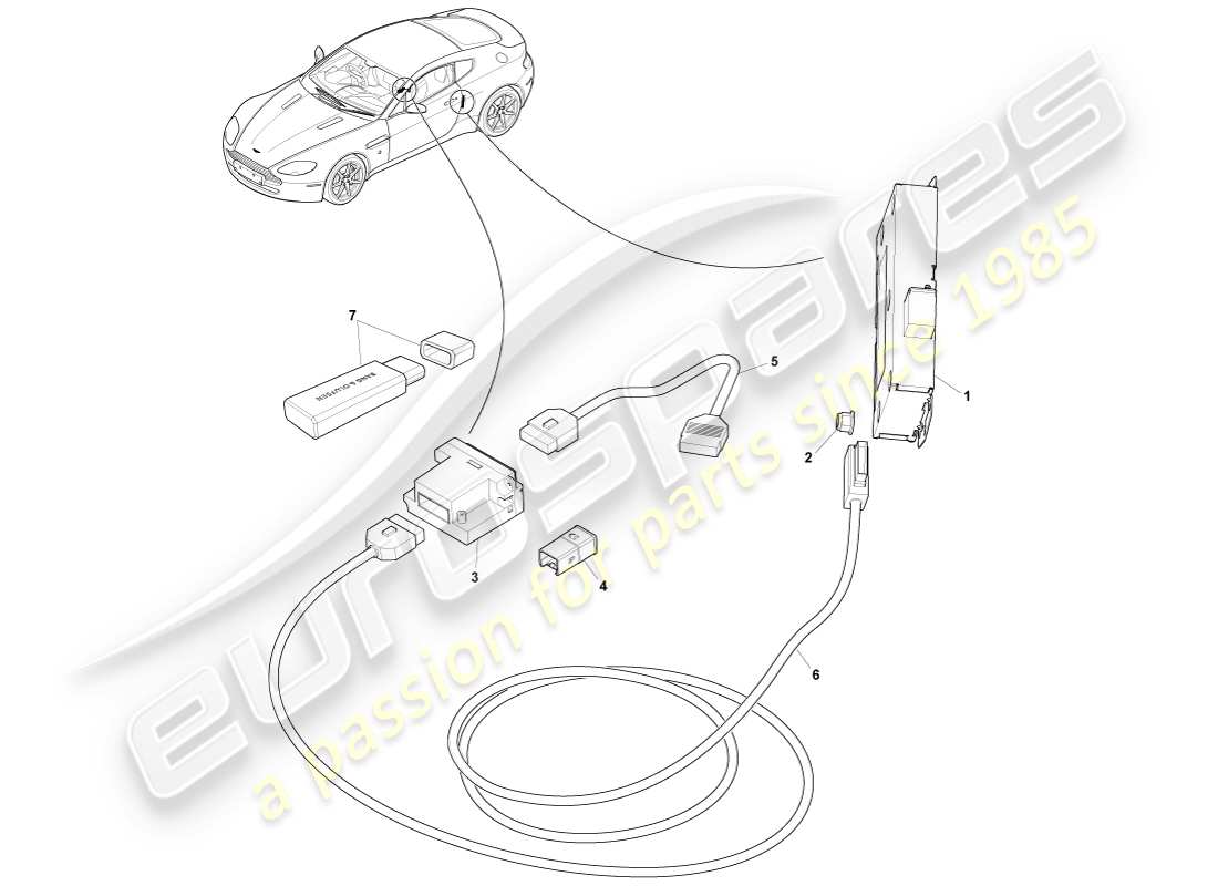 aston martin v8 vantage (2005) mp3 medienteildiagramm