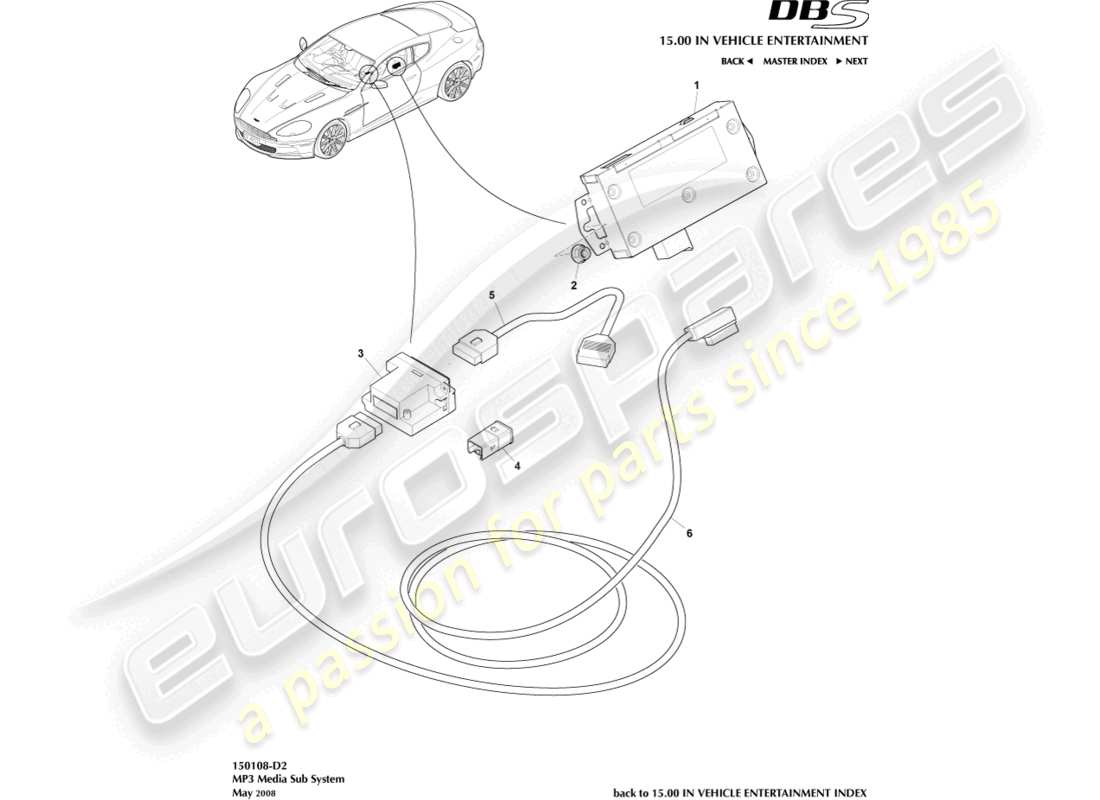 aston martin dbs (2011) mp3 medienteildiagramm