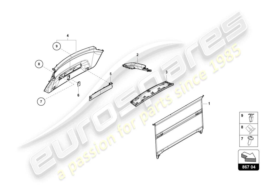 teilediagramm mit der teilenummer 4ml867607b