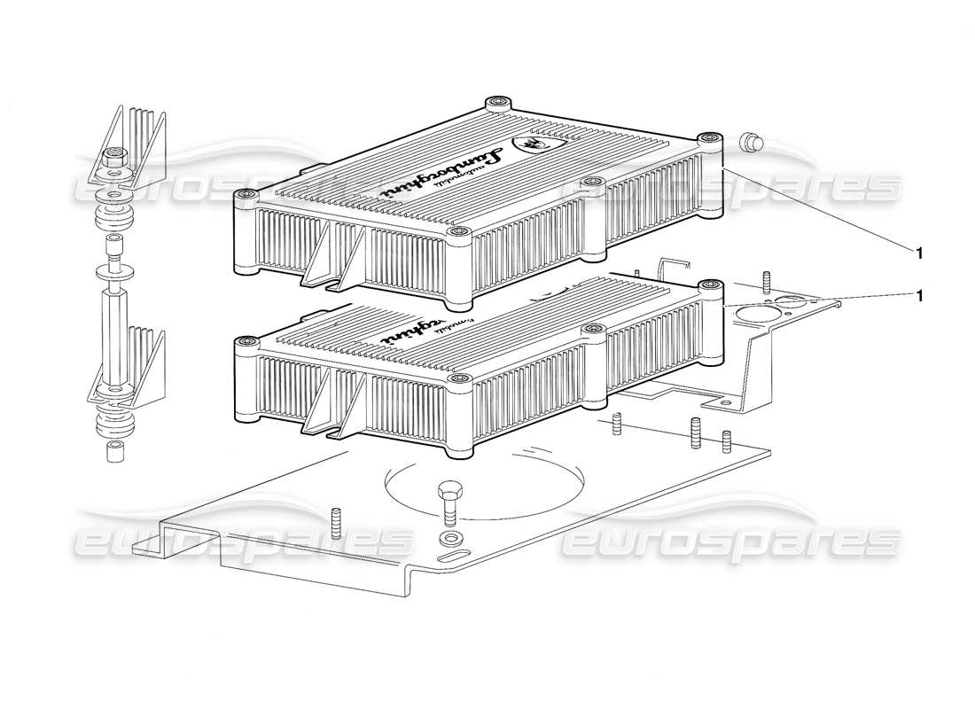 lamborghini diablo (1991) elektronische einspritzeinheiten (gültig für schweden – norwegen-version – oktober 1991) teilediagramm