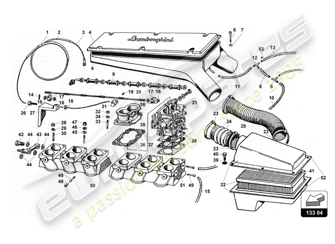 teilediagramm mit der teilenummer 001322037