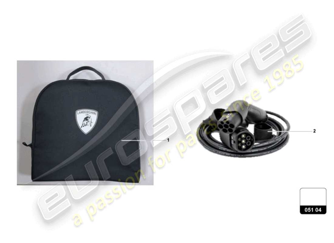 lamborghini revuelto coupe (accessories) ladekabeltasche ersatzteildiagramm