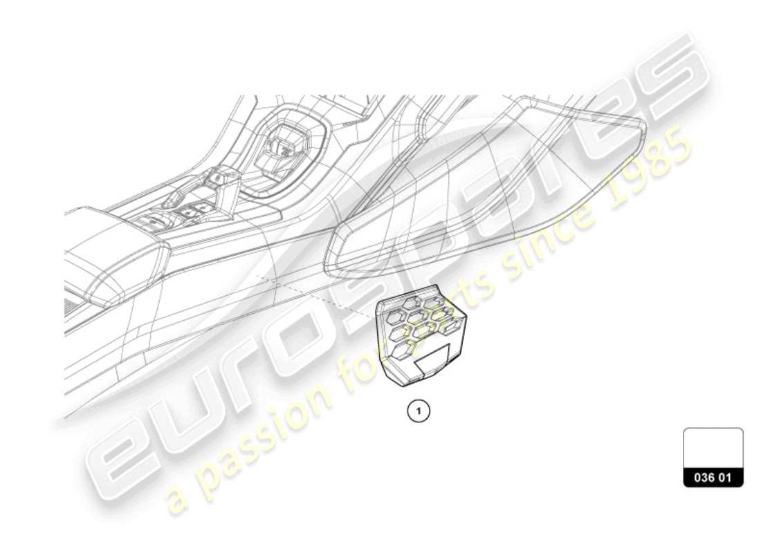 lamborghini revuelto coupe (accessories) telefonhalterung teilediagramm