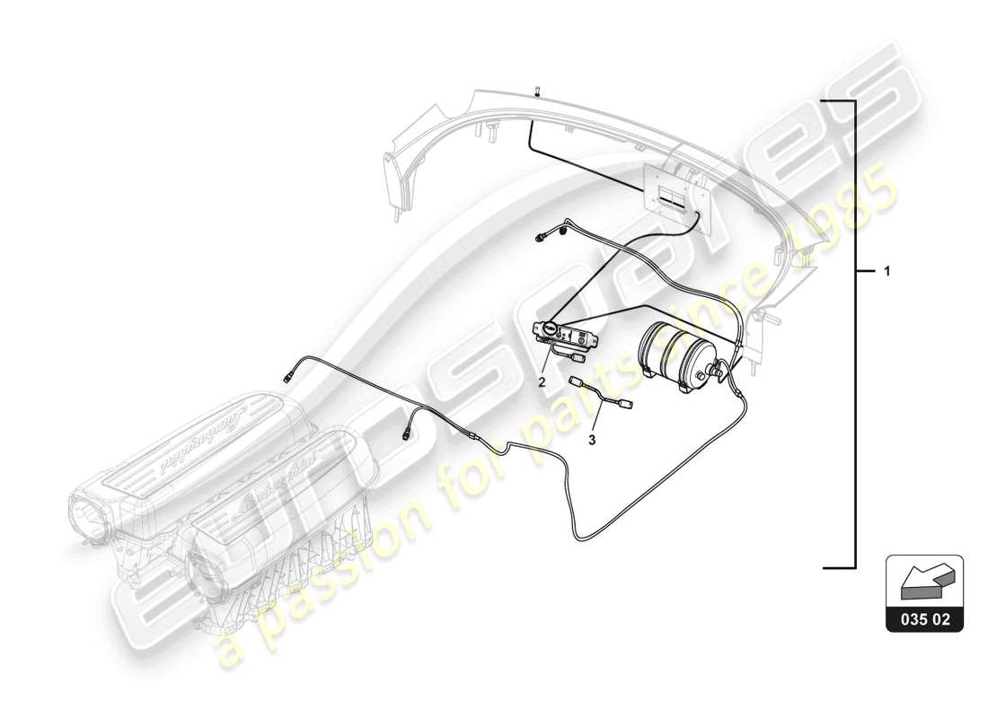 lamborghini gt3 (2017) feuerlöschsystem teilediagramm