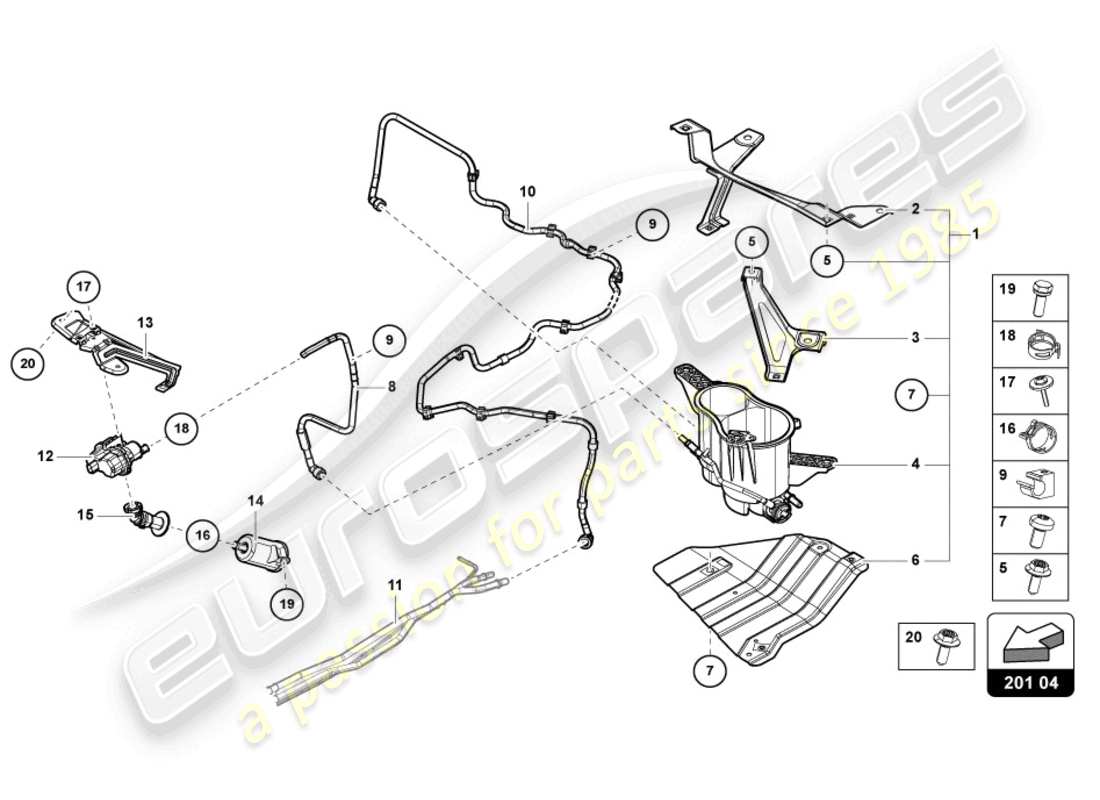 teilediagramm mit der teilenummer 8k0201799g
