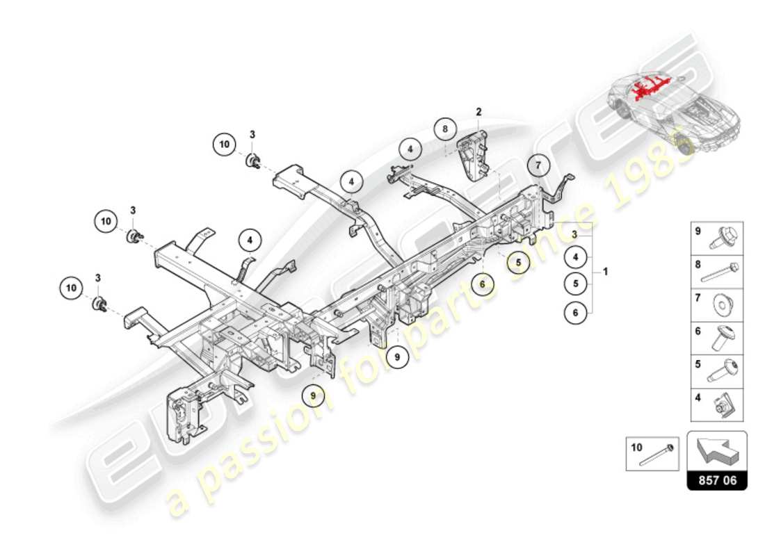 teilediagramm mit der teilenummer 6r0857049