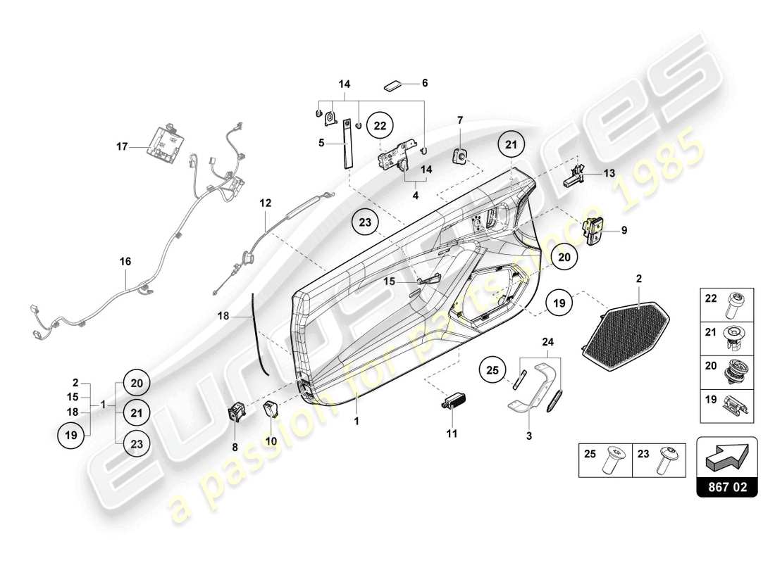 lamborghini sto (2021) türplatte teilediagramm