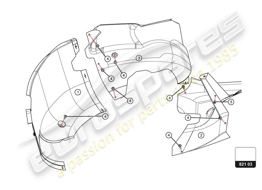 lamborghini 2022 (super trofeo evo 2) rear locary ersatzteildiagramm