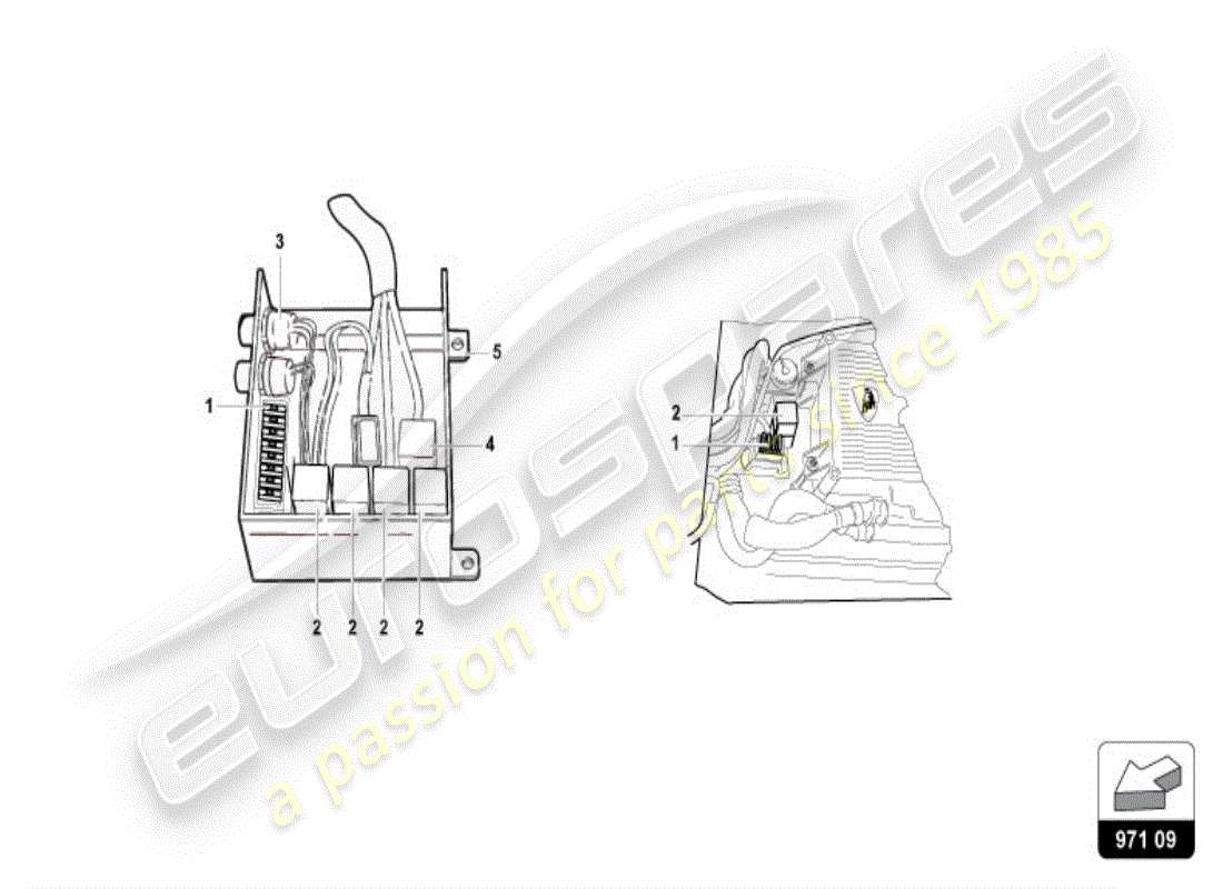 lamborghini diablo vt (1995) sicherungen ersatzteildiagramm