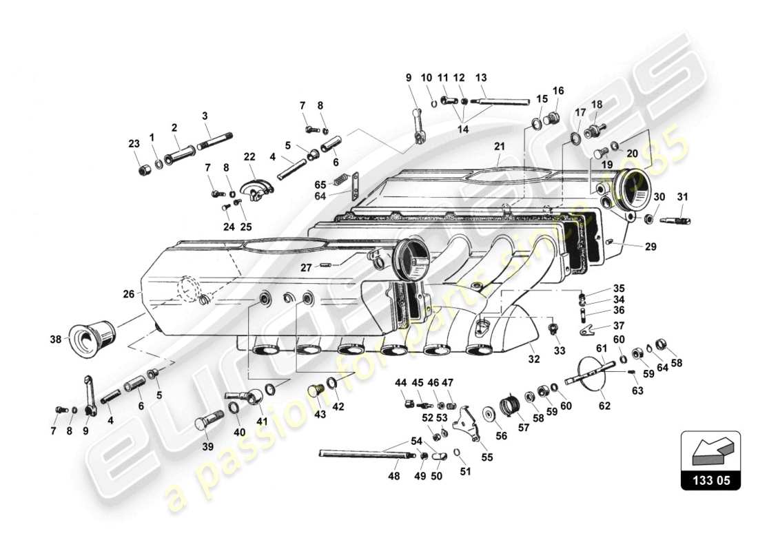 lamborghini countach 25th anniversary (1989) kraftstoffsystem teilediagramm