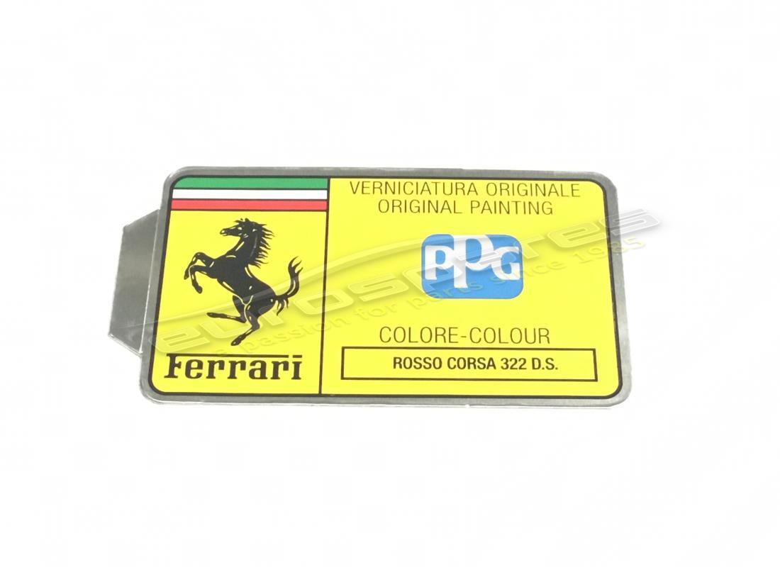 neues ferrari ppg paint tag. teilenummer mc361565 (1)