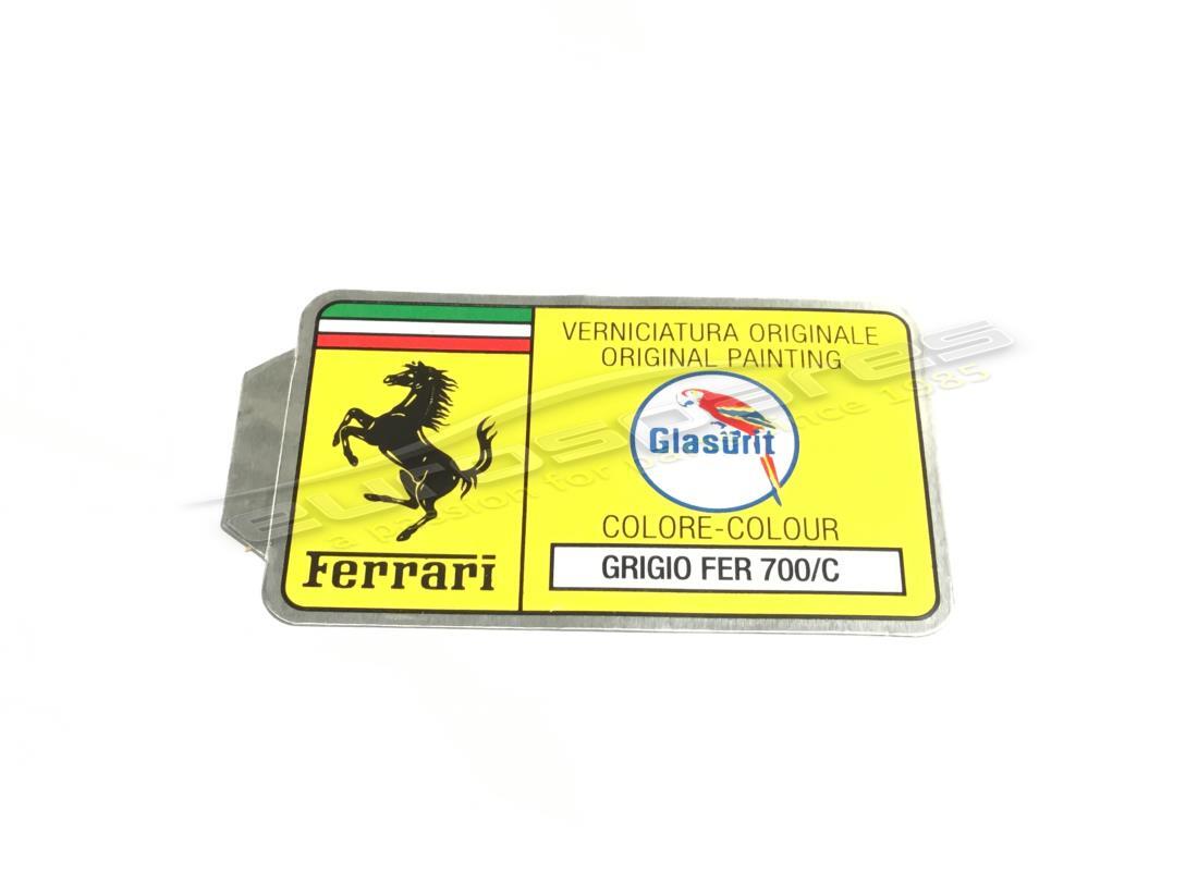 neuer ferrari glasurit-lackcode-aufkleber (kreis). teilenummer er361544 (1)