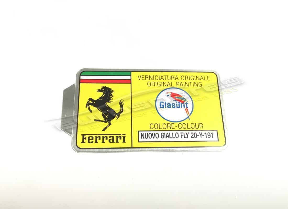 neuer ferrari glasurit-lackcode-aufkleber (kreis). teilenummer er361548 (1)