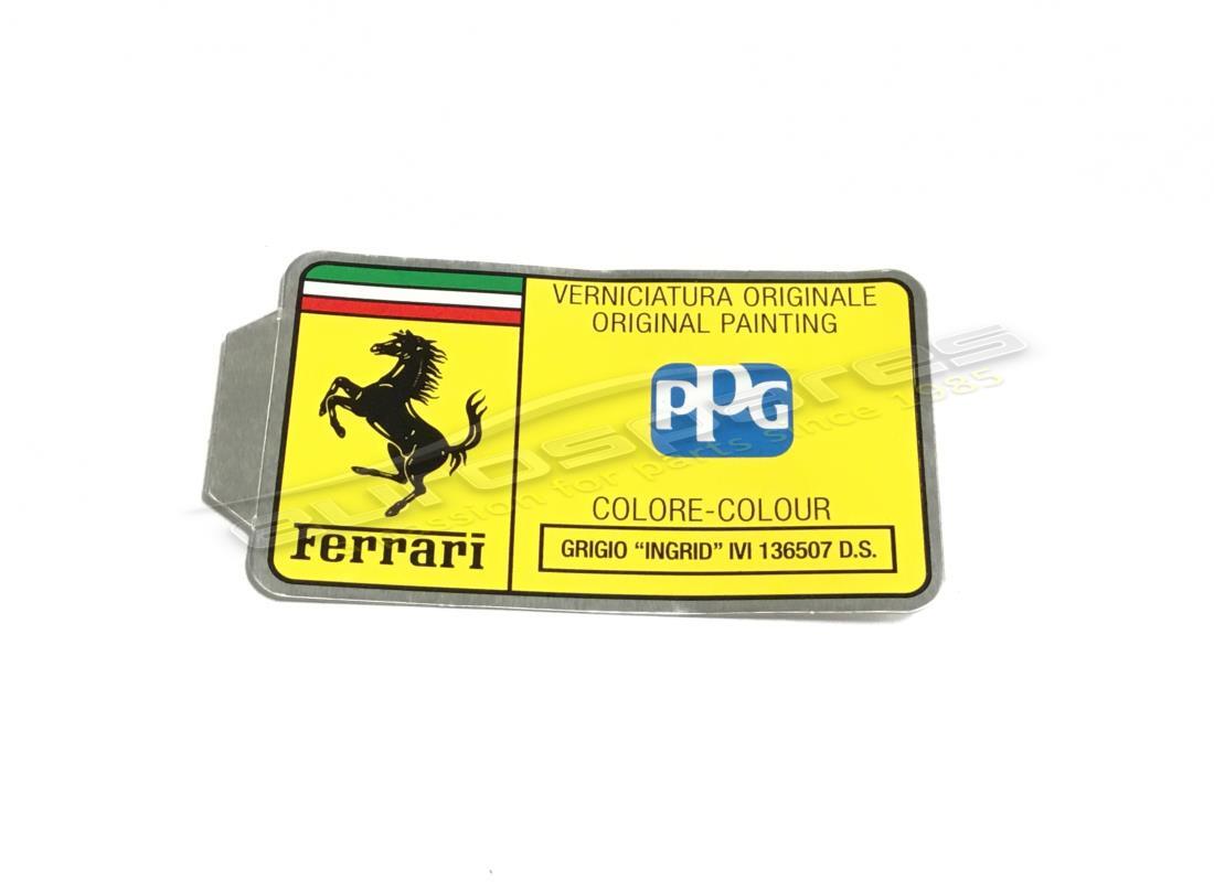 neues ferrari ppg paint tag. teilenummer mc361554 (1)