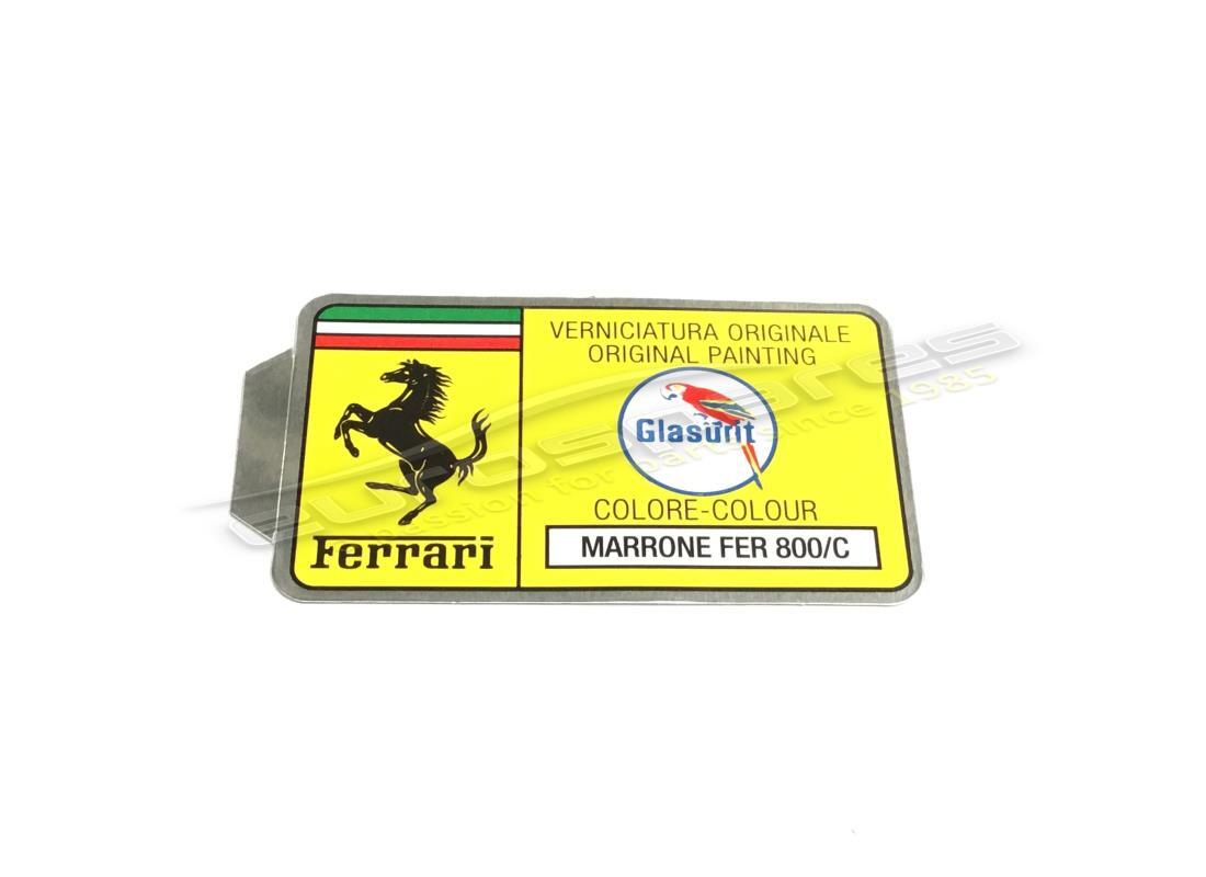 neuer ferrari glasurit-lackcode-aufkleber (kreis). teilenummer er361545 (1)