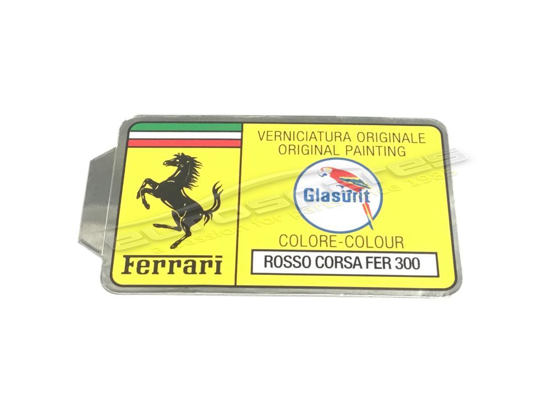 neuer ferrari glasurit-lackcode-aufkleber (kreis). teilenummer er361550 (1)