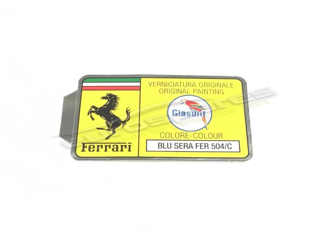neuer ferrari glasurit-lackcode-aufkleber (kreis). teilenummer er361541 (1)