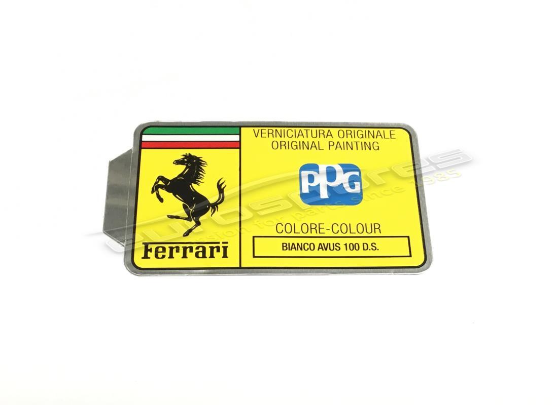 neues ferrari ppg paint tag. teilenummer mc361556 (1)