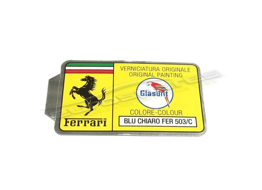neuer ferrari glasurit-lackcode-aufkleber (kreis). teilenummer er361539 (1)
