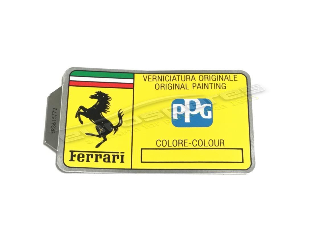 neuer ferrari ppg-lackcode-aufkleber. teilenummer er361572 (1)