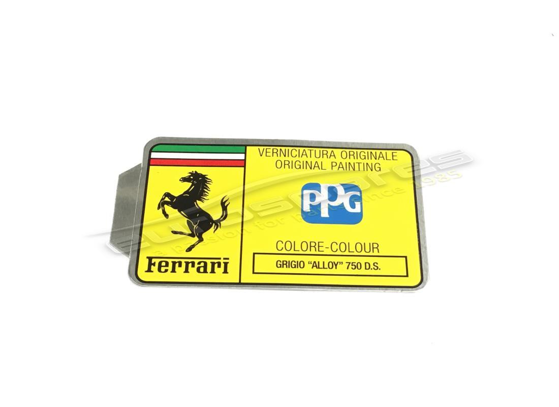 neues ferrari ppg paint tag. teilenummer mc361558 (1)