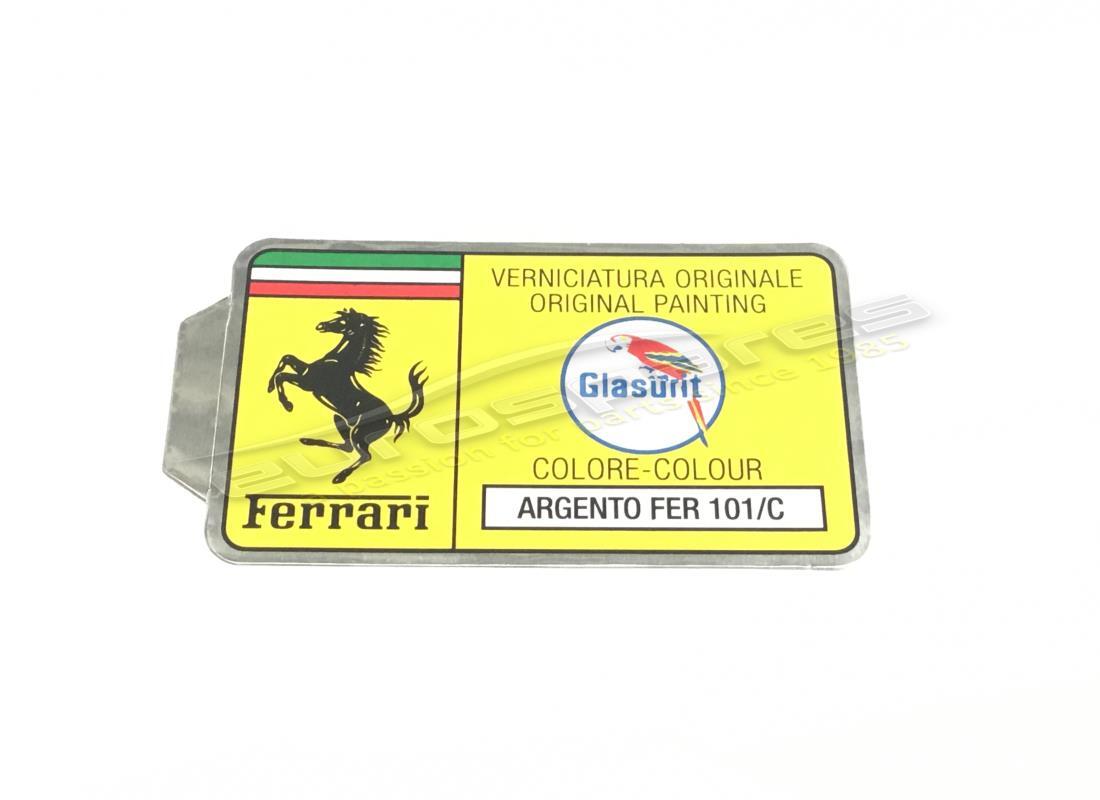 neuer ferrari glasurit-lackcode-aufkleber (kreis). teilenummer er361531 (1)