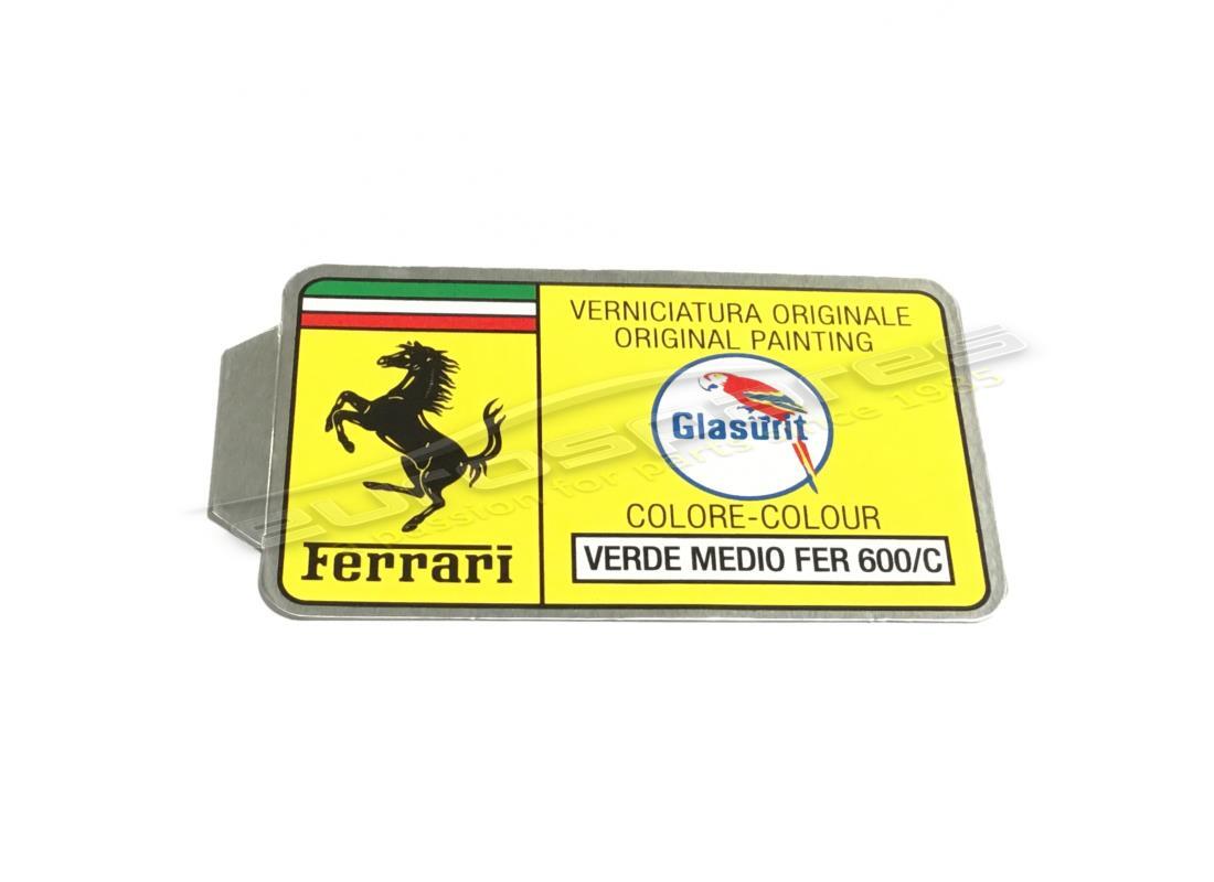 neuer ferrari glasurit-lackcode-aufkleber (kreis). teilenummer er361542 (1)