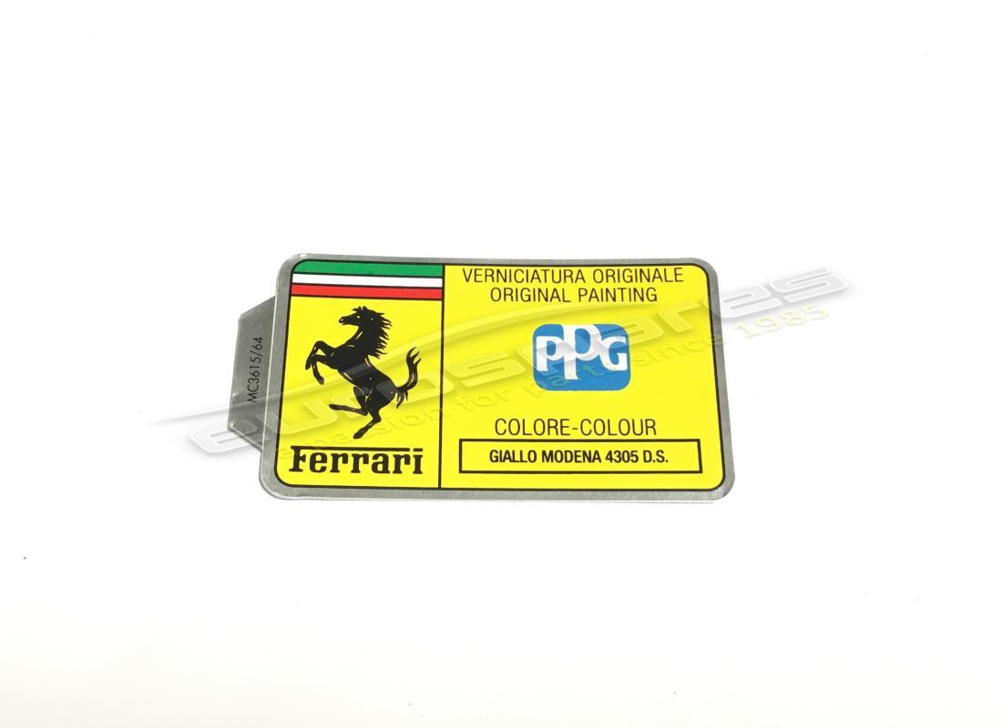neues ferrari ppg paint tag. teilenummer mc361564 (1)